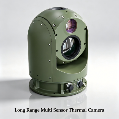 Hệ thống giám sát nhiệt độ độ phân giải 640*512 Với IP67Camera nhiệt đa cảm biến đường dài để ngăn chặn chim sân bay