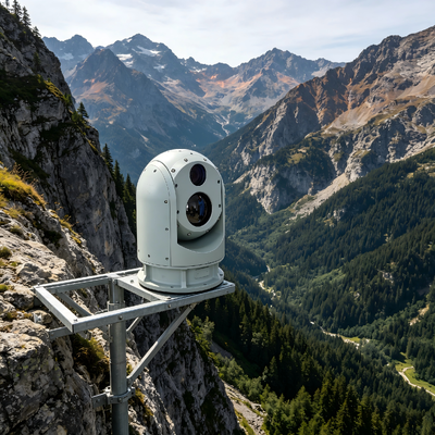 Camera an ninh nhiệt cảm biến không được làm mát Camera nhiệt đa cảm biến khoảng cách ngắn hơn để giám sát và bảo mật chu vi