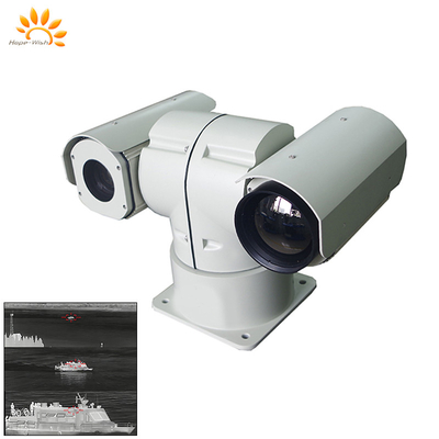 IP67 PTZ Camera giám sát hồng ngoại H.264 Laser hình T Camera nhiệt hai cảm biến