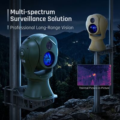 Nền tảng Quang điện Đa phổ Camera Hồng ngoại Tầm xa với Ống kính Nhiệt